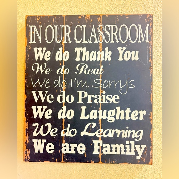 Other - Black and White Classroom Wall Sign
